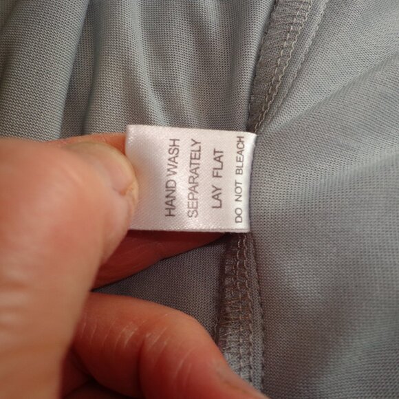 Young Essence Tiered Waterfall Burnout Cardigan S Dusty Lavender Tie Lined - Picture 16 of 16